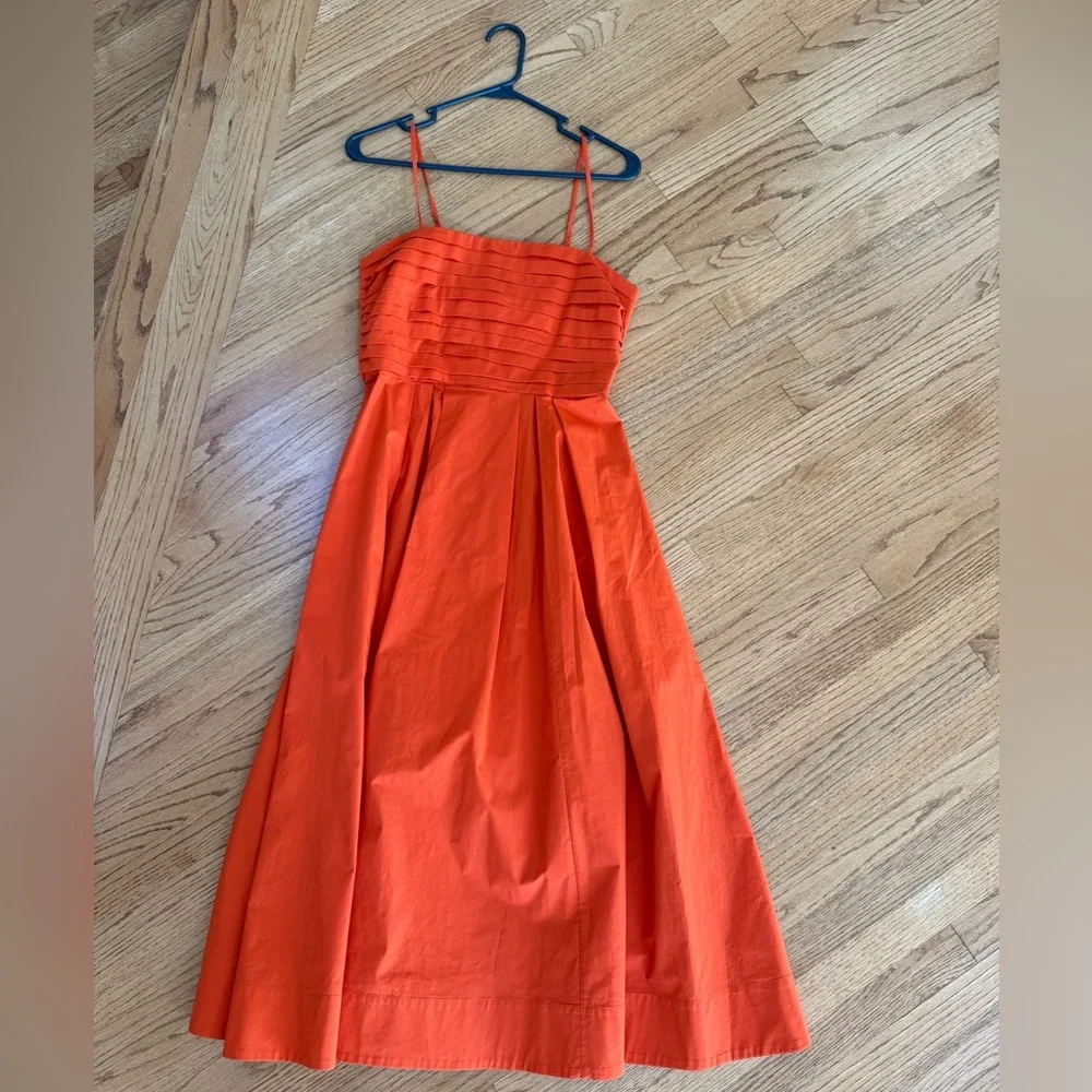 Babaton Vault Poplin Dress - Hot Cheeky Red - Picture 7 of 9